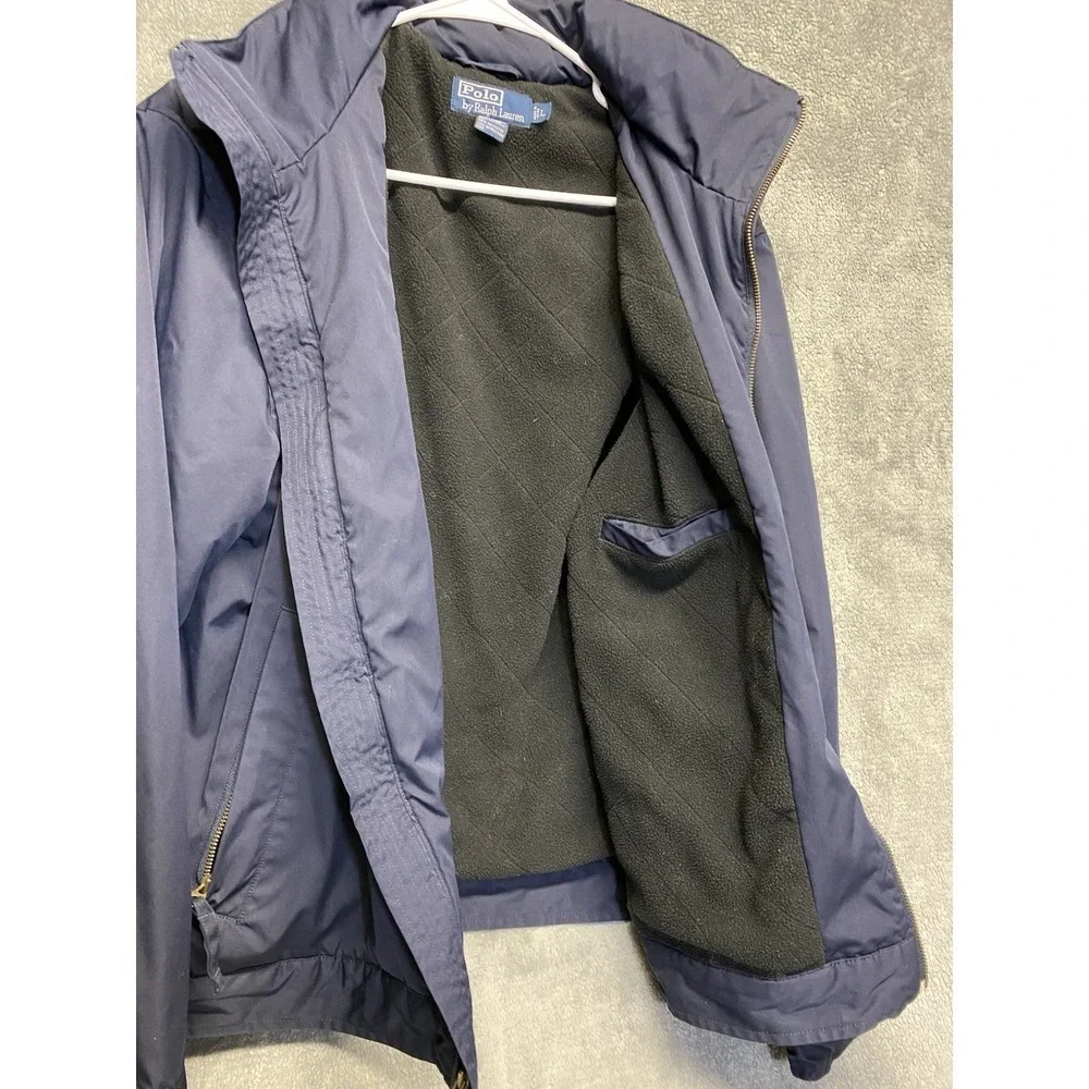 Polo Ralph Lauren Navy Vintage Fleece Lined Jacket Men's Size Large
